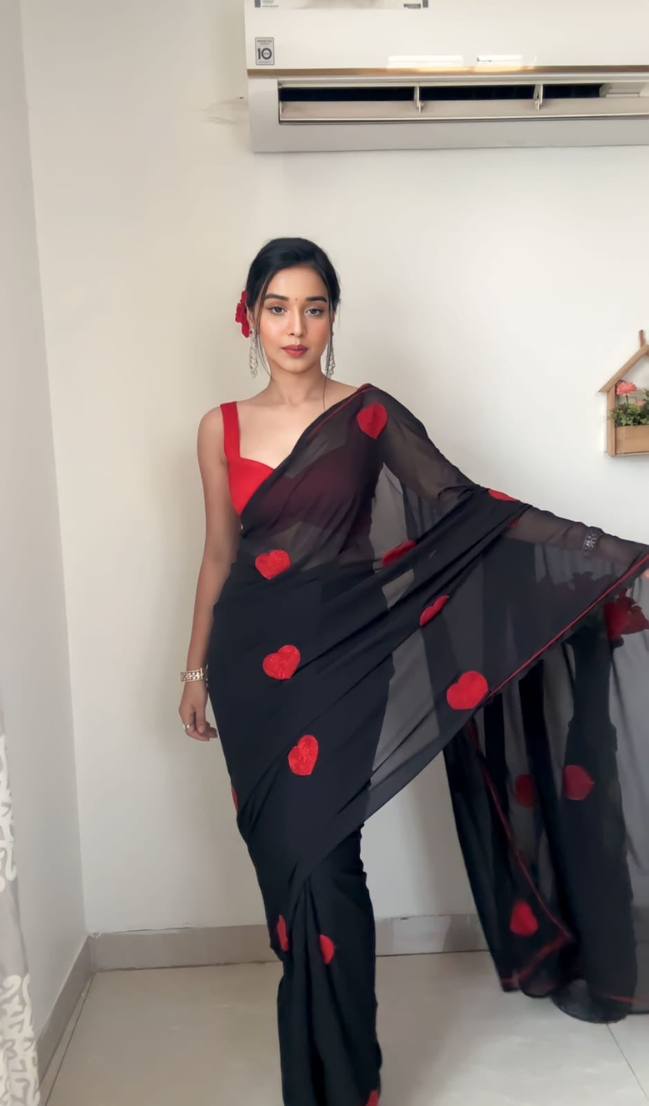 Heart Glow Ready-to-Wear Saree