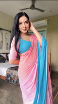 Multi Colour Georgette Ready to Wear Saree