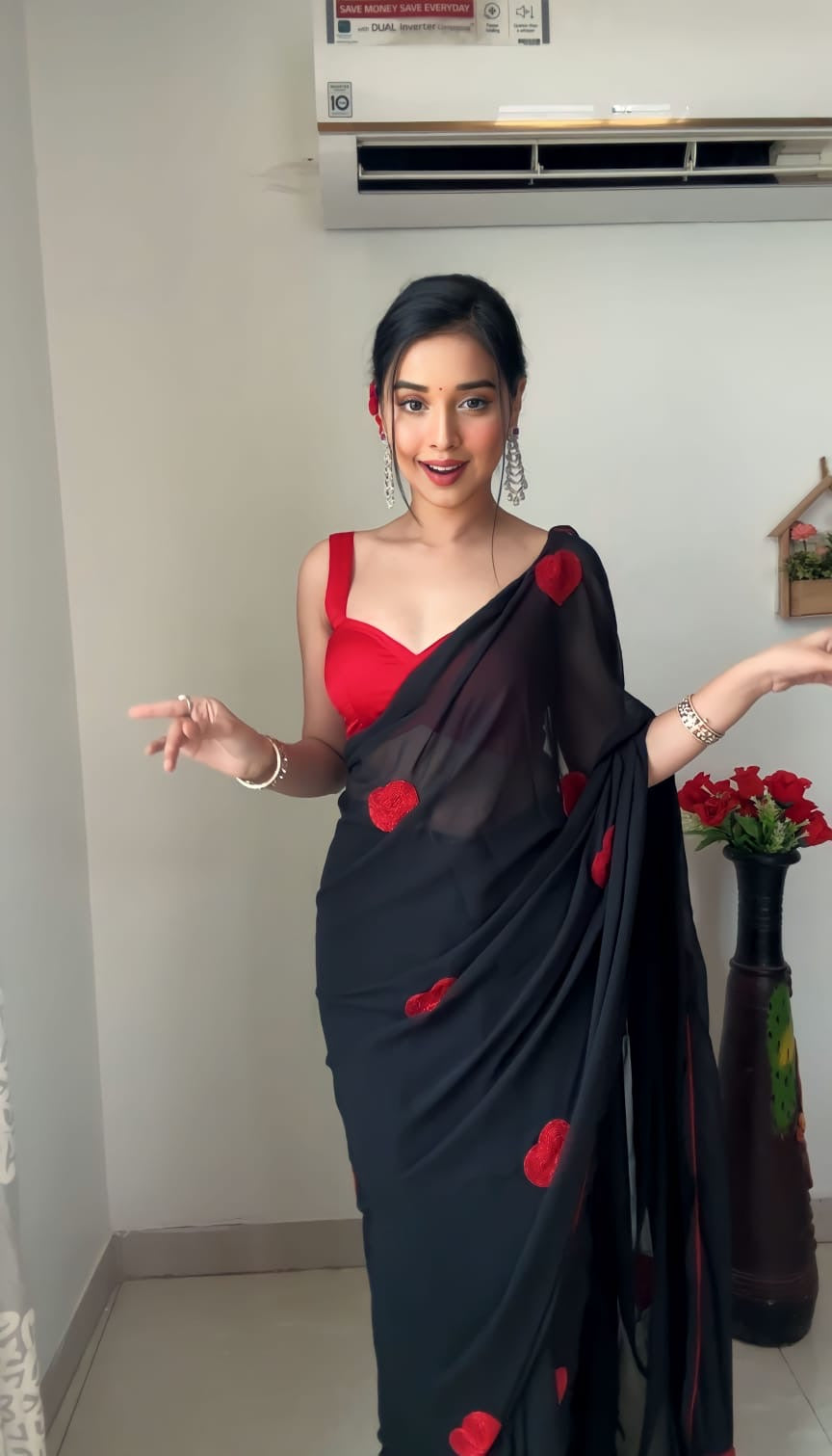 Heart Glow Ready-to-Wear Saree
