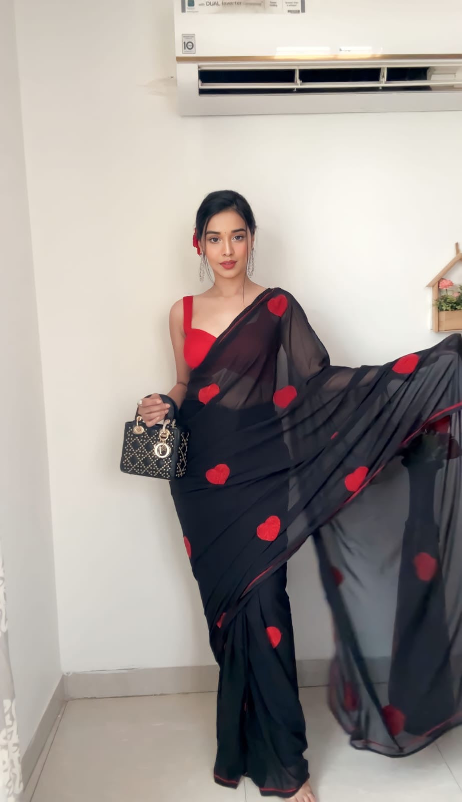 Heart Glow Ready-to-Wear Saree