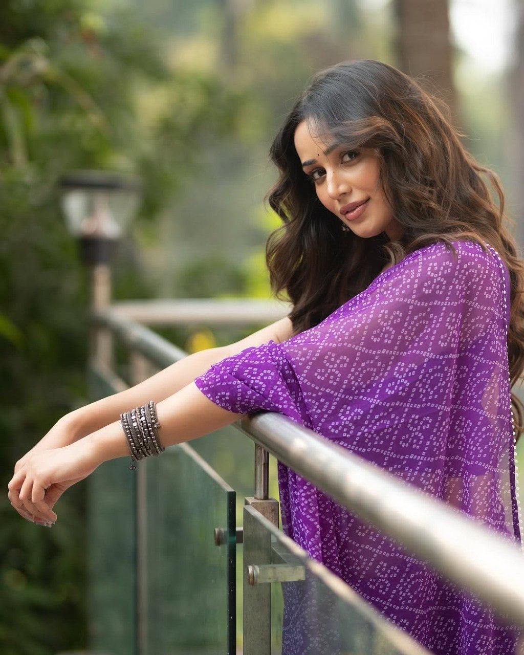 Royal Purple Pre-Pleated Ready-to-Wear Saree