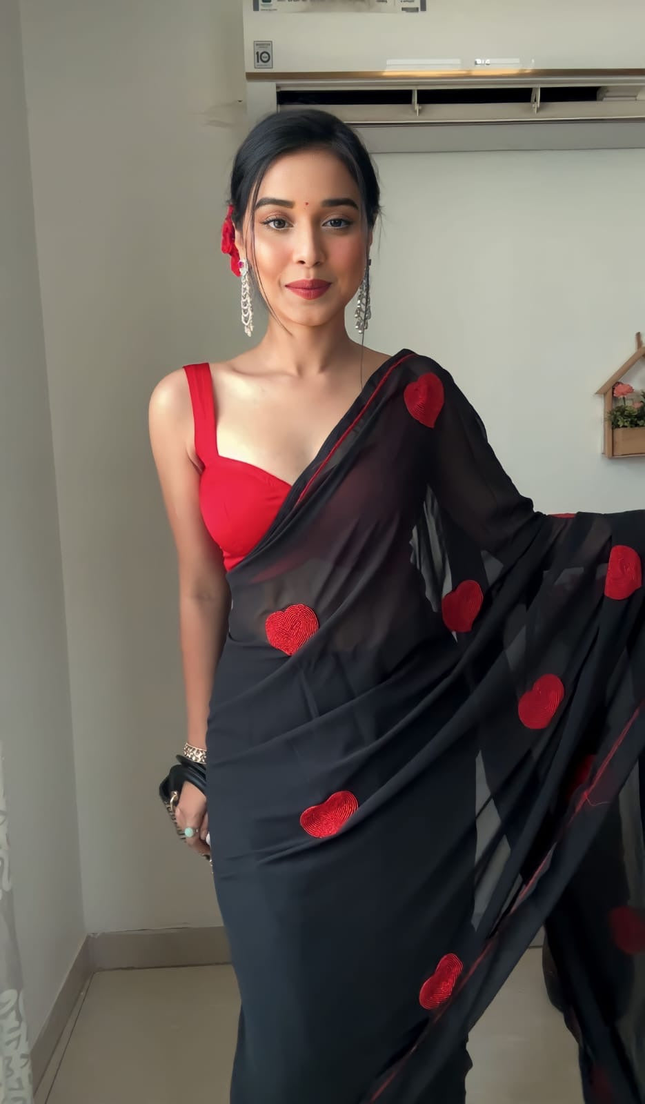 Heart Glow Ready-to-Wear Saree