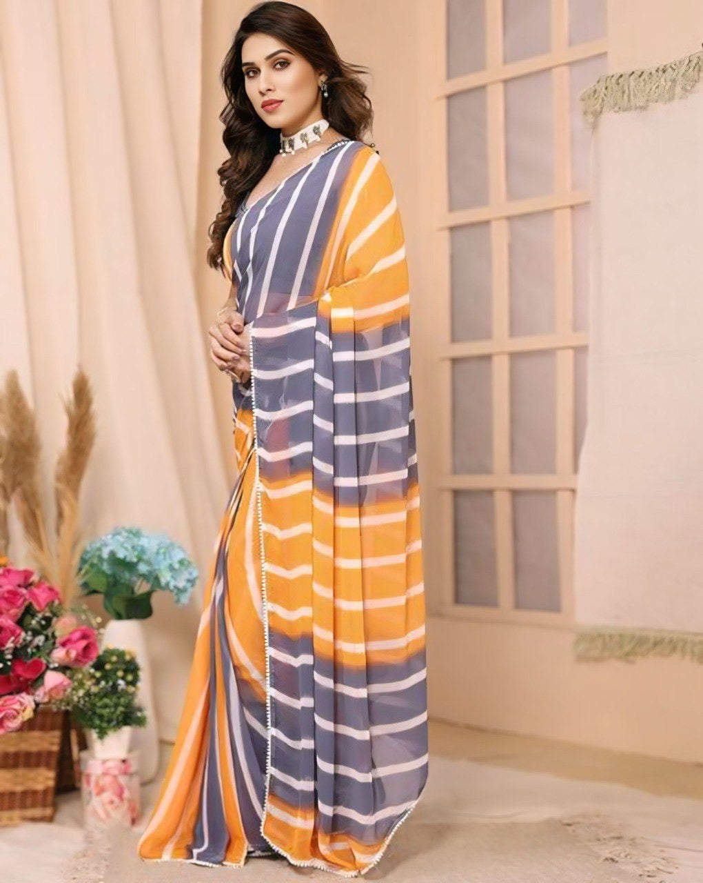 Premium Chiffon Ready-to-Wear Saree